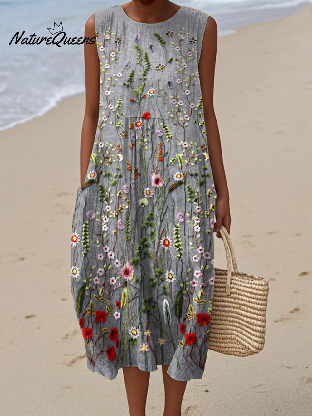 Elise | Coral Bloom Dress