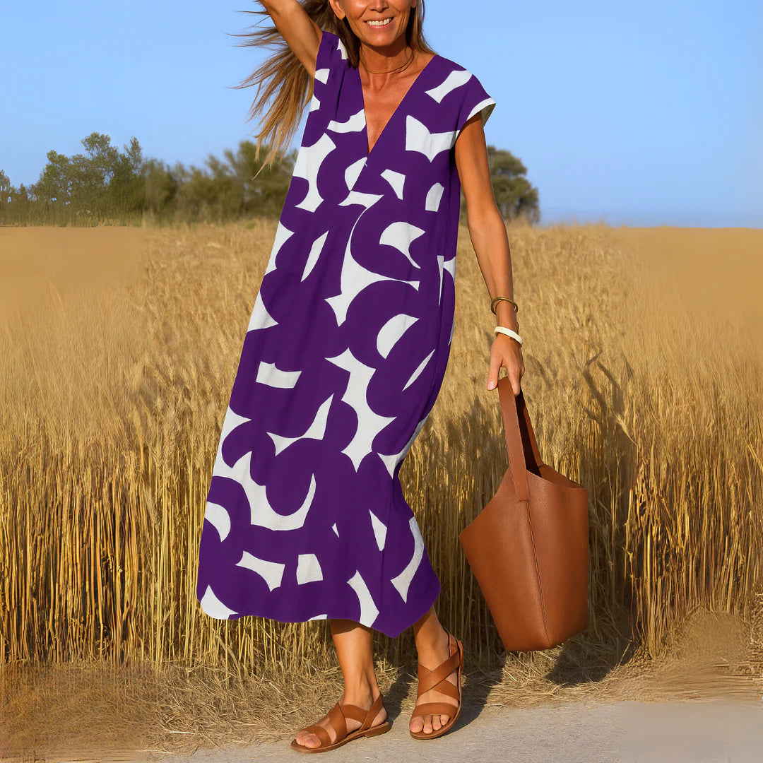 Valerie | Flowy V-Neck Dress